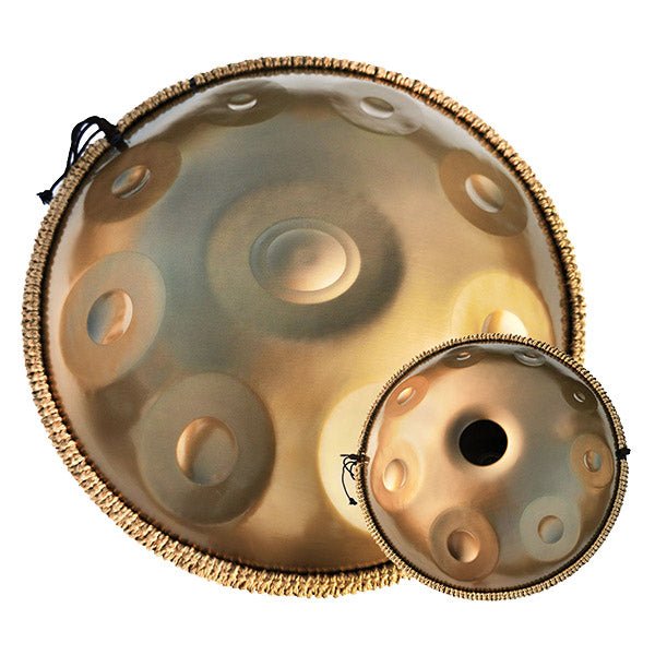 Handpan 17 notes doré - Ré mineur - Pandrum