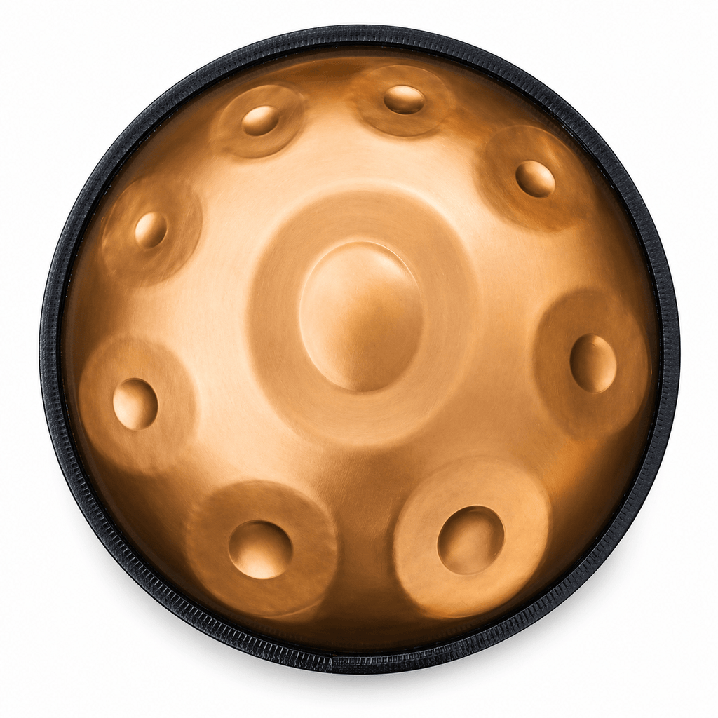 Handpan 9 notes doré - Sol mineur - Pandrum