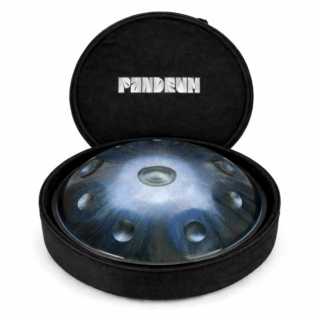 Handpan 9/10/12/13/14 notes bleu foncé - Ré mineur - Pandrum