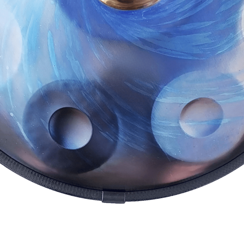 Handpan 9/10/12/13/14 notes bleu Planète - Ré mineur - Pandrum