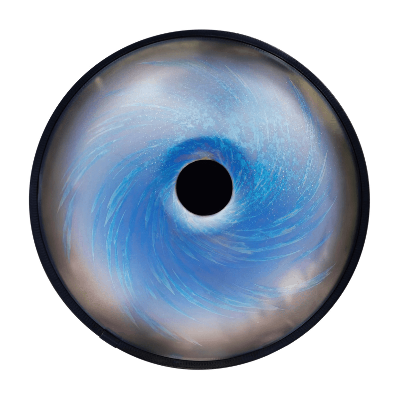 Handpan 9/10/12/13/14 notes bleu Planète - Ré mineur - Pandrum