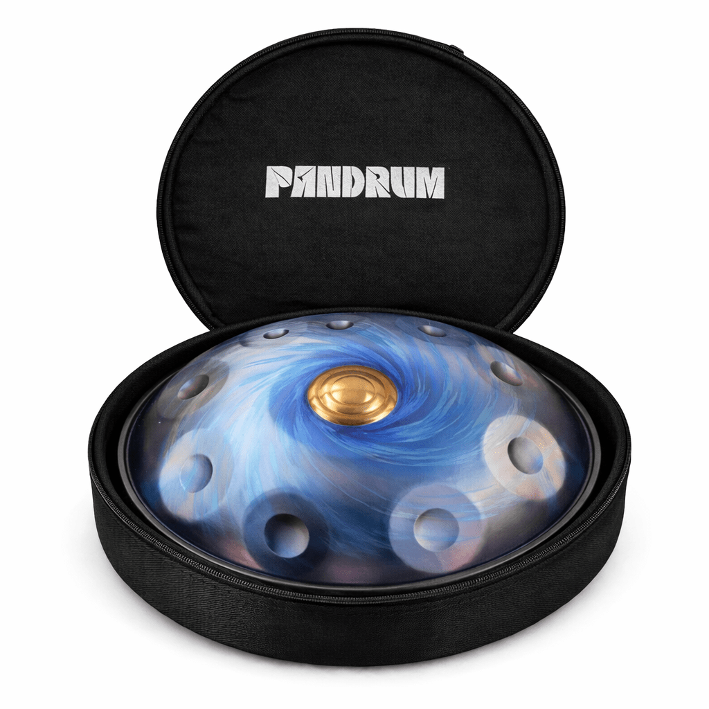 Handpan 9/10/12/13/14 notes bleu Planète - Ré mineur - Pandrum