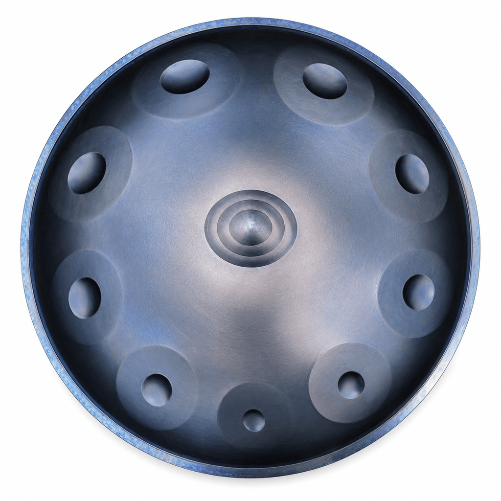 Handpan 9/10/12/13/14 notes bleu - Ré mineur - Pandrum