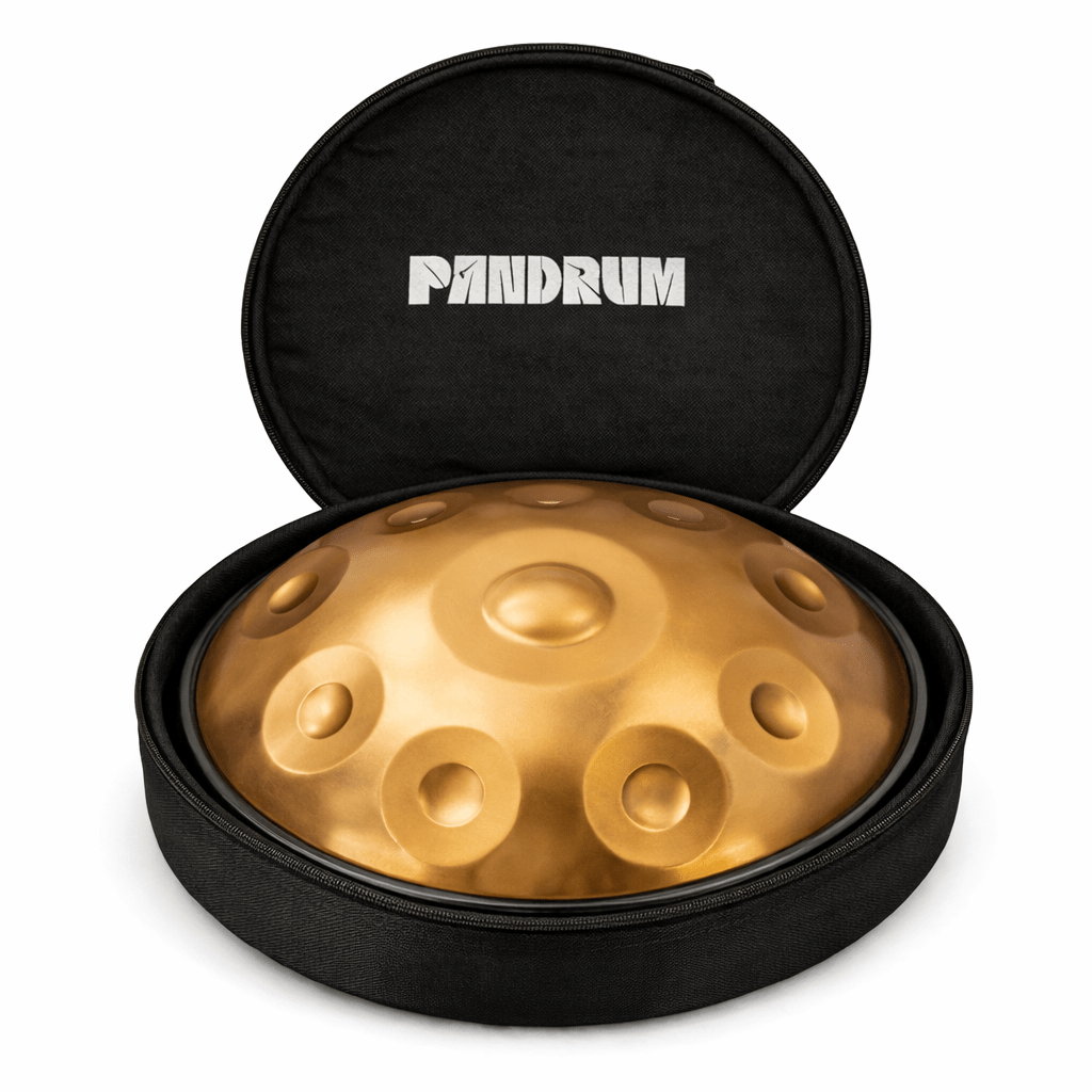 Handpan 9/10/12/13/14 notes doré - Ré mineur - Pandrum