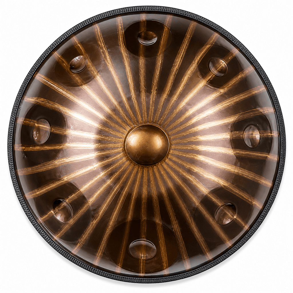 Handpan Léopard 9/10/12 notes Ré mineur Kurd - Pandrum