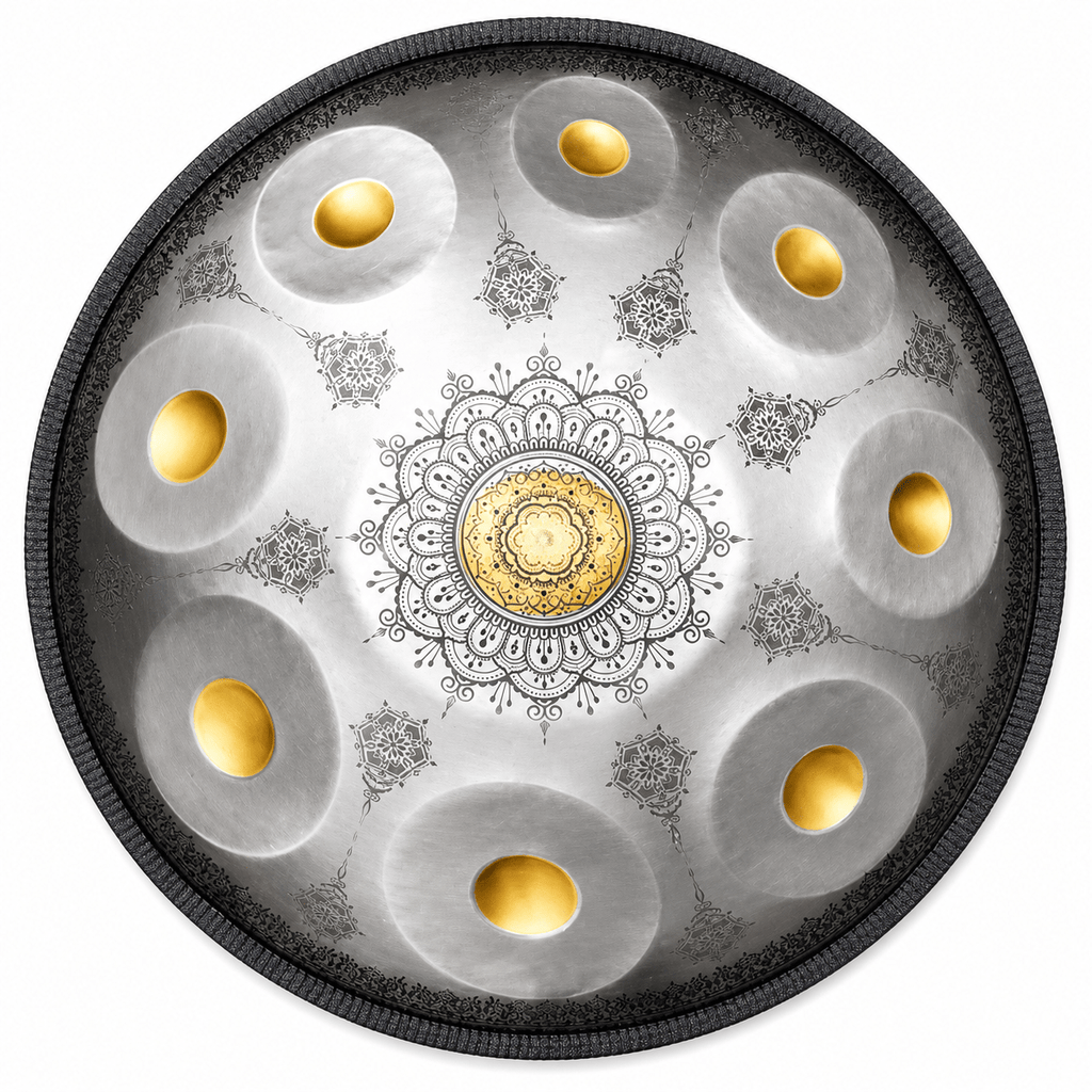 Handpan Mandala 9/10/12 notes Ré mineur Kurd - Pandrum