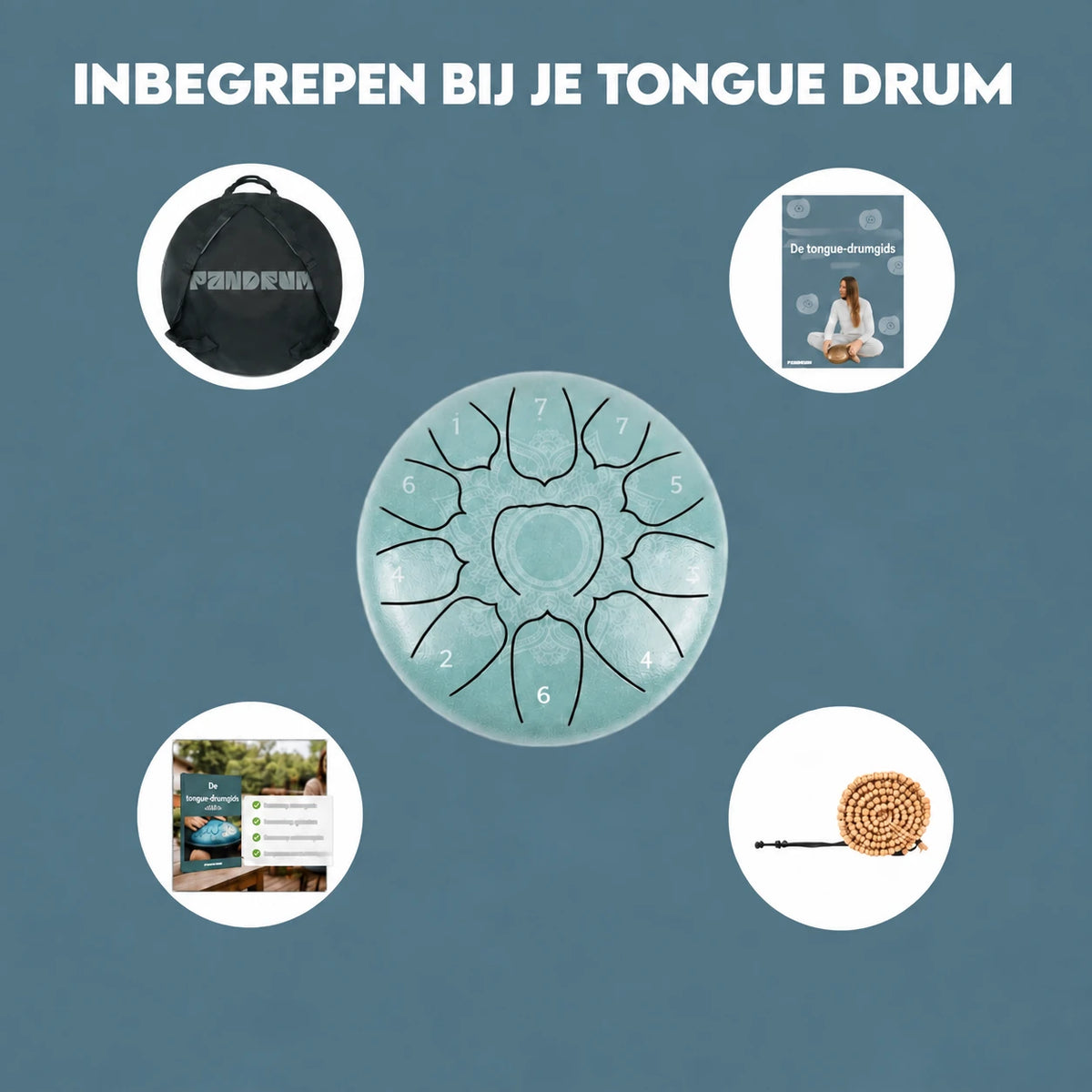 Tongue Drum | Tank Drum 11 notes - Sol majeur - Pandrum